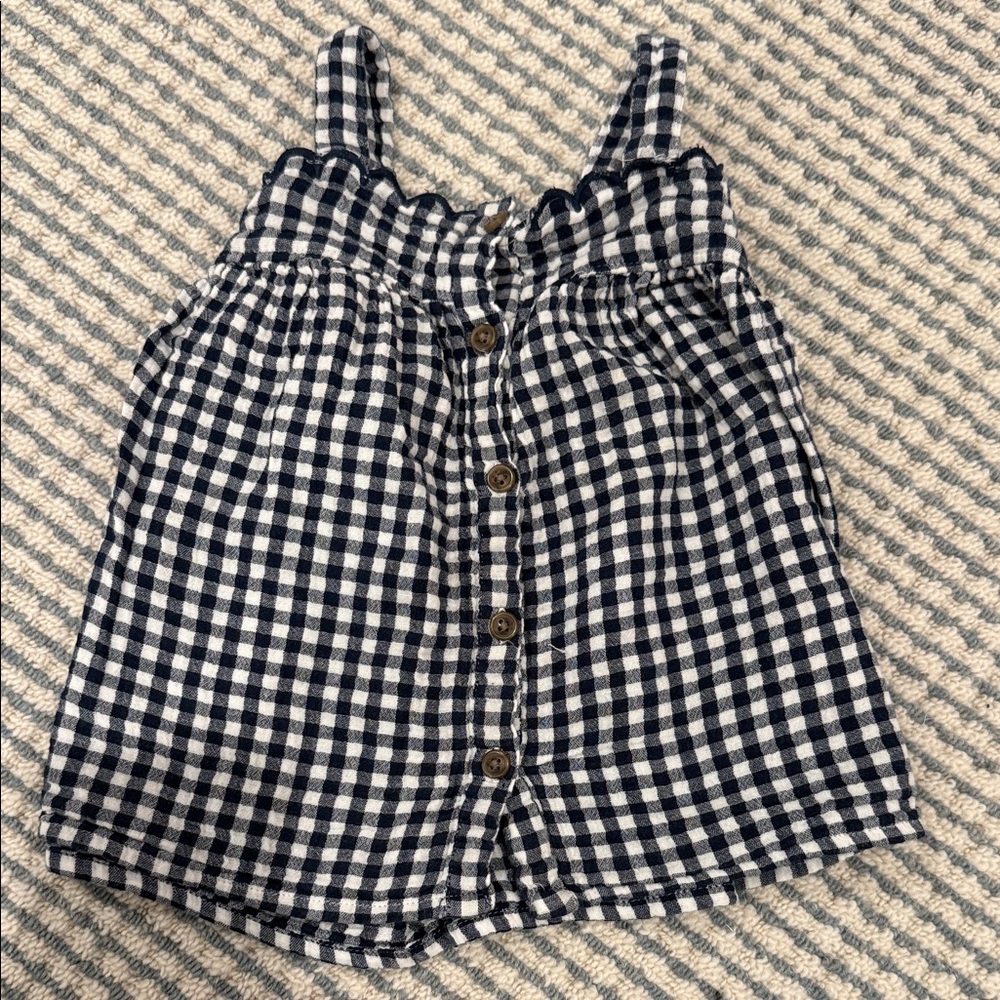 Gingham check Kids Sleeveless Top